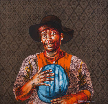 Bambo Sibiya; Woman with Hats