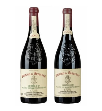 Beaucastel; Châteauneuf-du-Pape; 2000 & 2003; 2 (1 x 2); 750ml