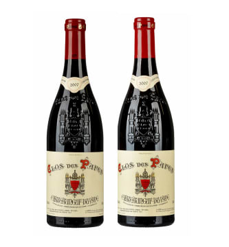 Clos des Papes; Châteauneuf-du-Pape; 2007; 2 (1 x 2); 750ml