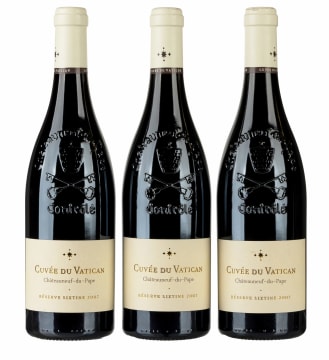 Cuvée du Vatican; Châteauneuf-du-Pape Réserve Sixtine; 2007; 3 (1 x 3); 750ml
