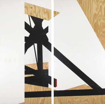 Serge Alain Nitegeka; Door Installation: Alternate Entry VII, diptych