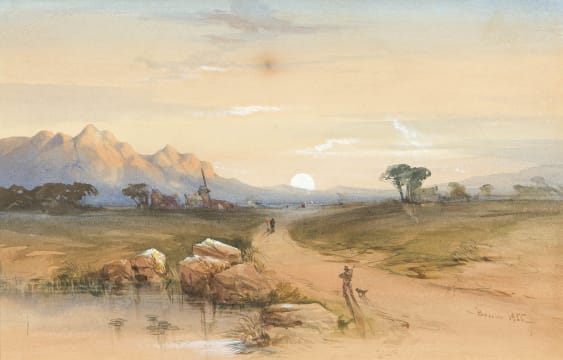 Thomas Bowler; Sunset near Salt River