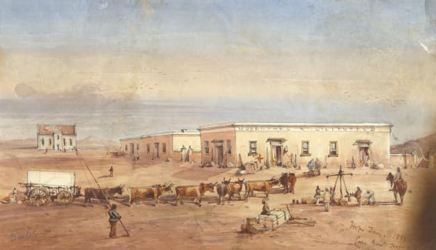 Thomas Bowler; Hope Town, Cape of Good Hope, from The Mosenthal Establishments commission