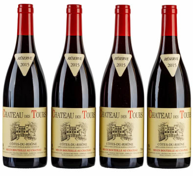 des Tours; Côtes du Rhône Rouge; 2015; 4 (1 x 4); 750ml