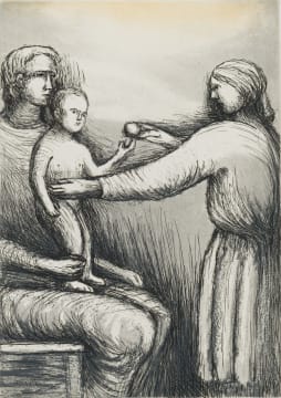 Henry Moore; Mother and Child XXI