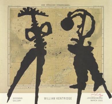 William Kentridge; Goodman Gallery, Johannesburg, March 2003, Exhibition Poster