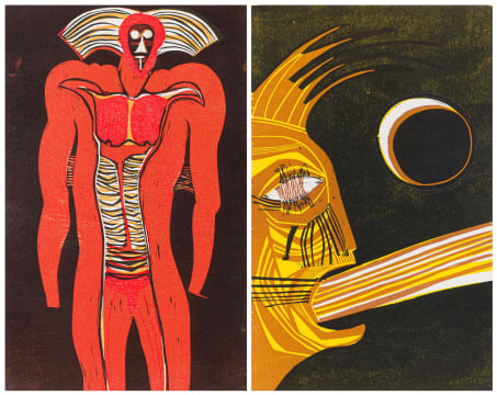 Cecil Skotnes; The Assassination of Shaka; No 1 and No 23