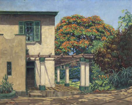 Nils Andersen; The Flamboyant Tree in the Tucked Away Garden