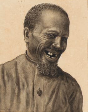 Gerard Bhengu; Portrait of a Laughing Man