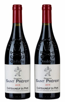 Saint Préfert; Châteauneuf-du-Pape; 2015; 2 (1 x 2); 750ml