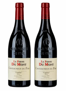 La Ferme du Mont; Châteauneuf-du-Pape Côtes Capelan; 2016; 2 (1 x 2); 750ml