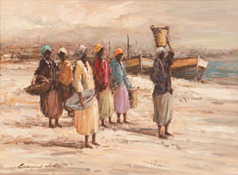 Christiaan Nice; Women on a Beach
