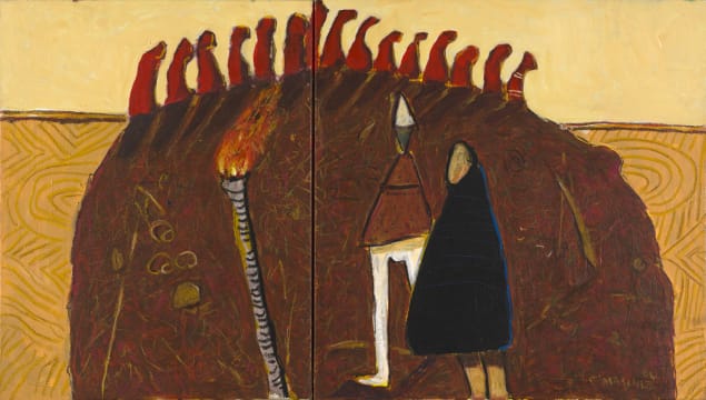 Colbert Mashile; Mahlologadi, diptych