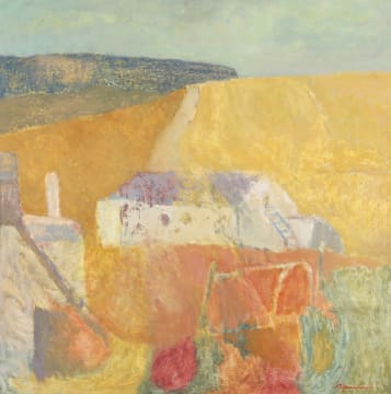 Piet Kannemeyer; Landscape with Farmhouse