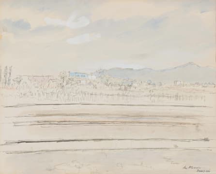 Enslin du Plessis; Landscape with Distant Buildings