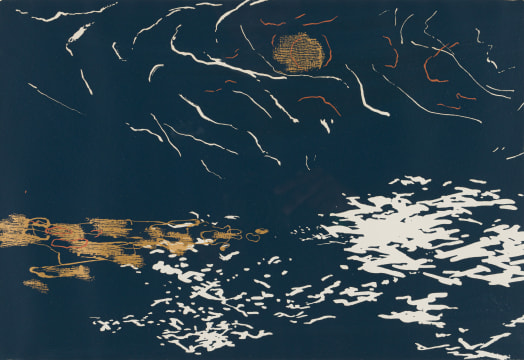 Nel Erasmus; Abstract in Gold and Navy