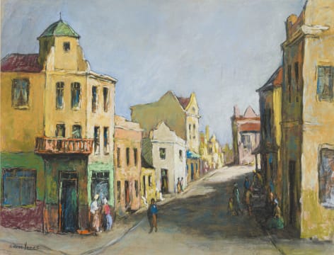 Alexander Rose-Innes; District Six Street Scene with Figures