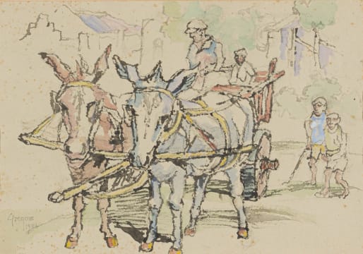 Gregoire Boonzaier; Donkey Cart