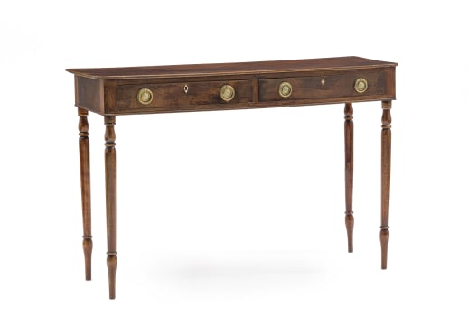 A Georgian mahogany console table