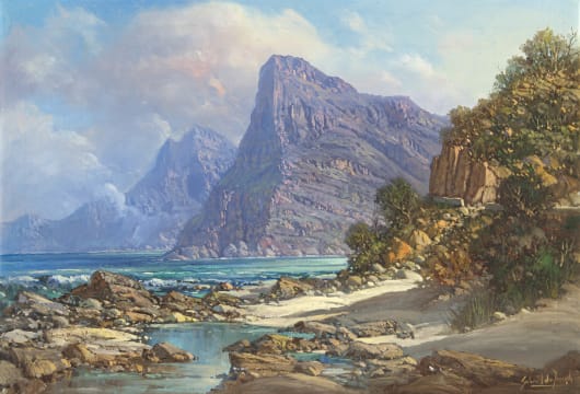 Gabriel de Jongh; Seascape, Smitswinkel False Bay, Cape