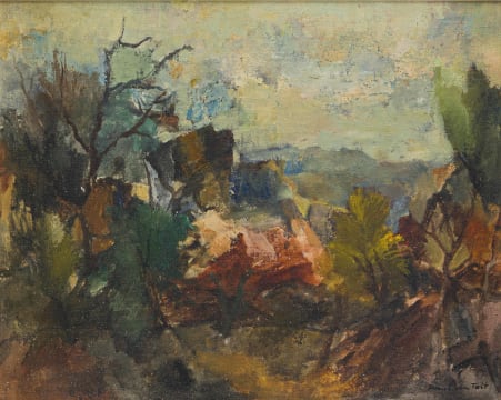 Paul du Toit; Landscape with Trees