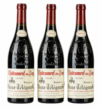 Vieux Télégraphe; Châteauneuf-du-Pape; 2010; 3 (1 x 3); 750ml
