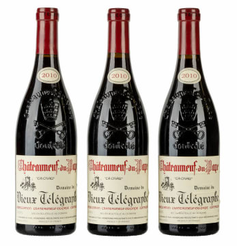 Vieux Télégraphe; Châteauneuf-du-Pape; 2010; 3 (1 x 3); 750ml