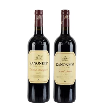 Kanonkop; Paul Sauer & Cabernet Sauvignon; 2009; 2 (1 x 2); 750ml