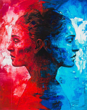 Lionel Smit; Red and Blue Rorschach