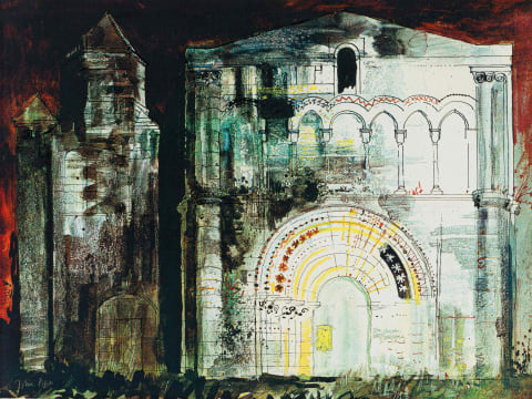 John Piper; St Simon-de-Pelouaille, Charente