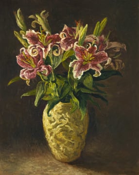 Walter Meyer; Tiger Lilies in a Vase
