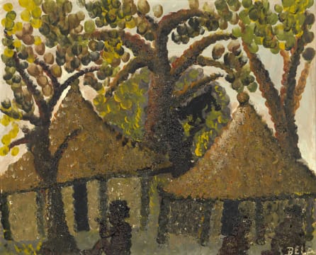 Bela Sara; Katanga Village Scene, Congo