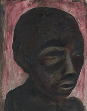 Wayne Barker; Untitled (Dark Head)