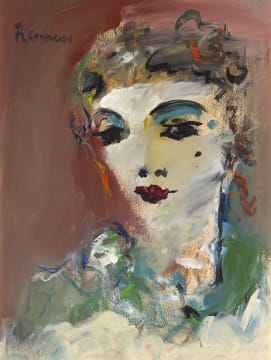 Carl Büchner; Portrait of a Woman