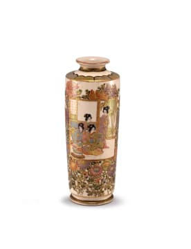 A Japanese Satsuma vase, Meiji Period (1868-1912)