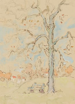 Gregoire Boonzaier; Boom in 'n Park by Mobray (sic): Kaap
