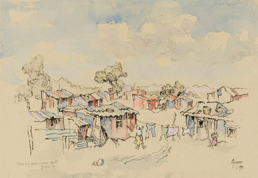 Gregoire Boonzaier; Township Scene