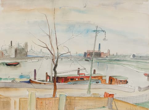 Maud Sumner; The Thames at Battersea