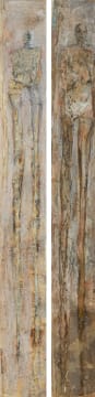 Gail Catlin; Totem Figures, two