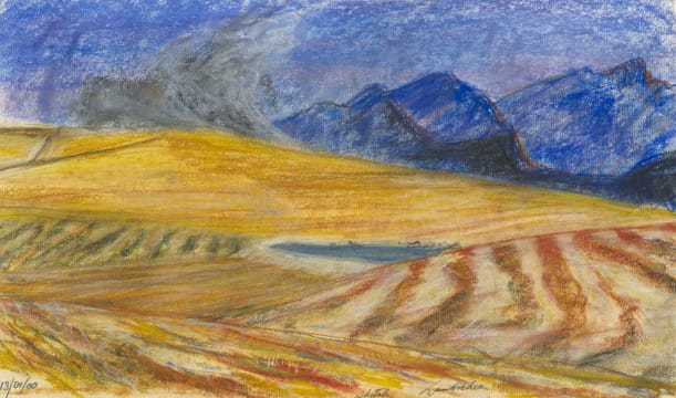 Erik Laubscher; Sketch for 'Suddenly there was a Fire' Done on Site between Wellington and Hermon, Jan 2000