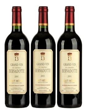 Bernadotte; Haut-Médoc; 2001; 3 (1 x 3); 750ml