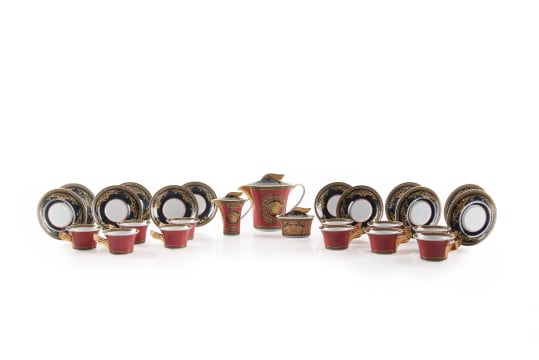Gianni Versace - Rosenthal GmbH; 'Medusa' porcelain tea service, 20th century