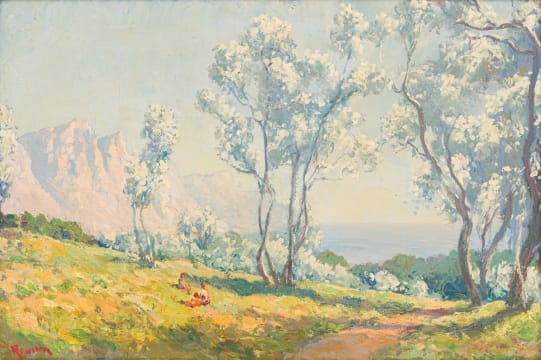 Edward Roworth; Silver Trees with the Twelve Apostles in the Distance