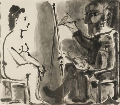 Pablo Picasso; Le Peintre et son Modèle (The Artist and His Model) (1143)