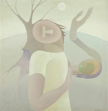 Simon Jones; Woman in a Landscape