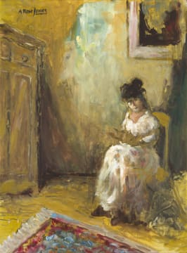 Alexander Rose-Innes; Woman Sitting in a Chair Reading