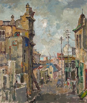 Gregoire Boonzaier; Tennant Street, District Six (recto); Trees (verso)