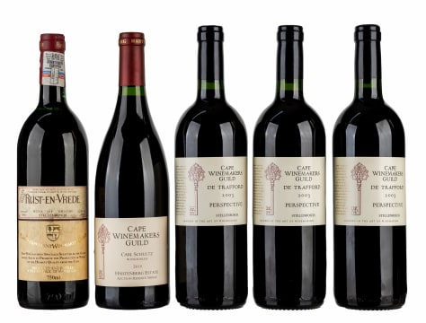 CWG Collection; De Trafford, Hartenberg, Rust en Vrede; 1989, 2003, 2010; 5 (1 x 5); 750ml