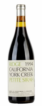 Ridge Vineyards; York Creek Petite Syrah; 1994; 1 (1 x 1); 750ml