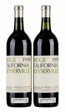 Ridge Vineyards; Geyserville; 1999; 2 (1 x 2); 750ml